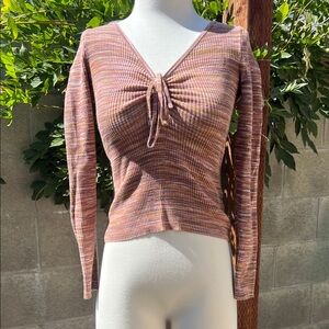 Madewell Multicolor Long Sleeve Ribbed Top